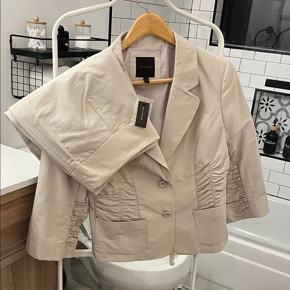 The Limited Women's Beige Blazer and skirt suit